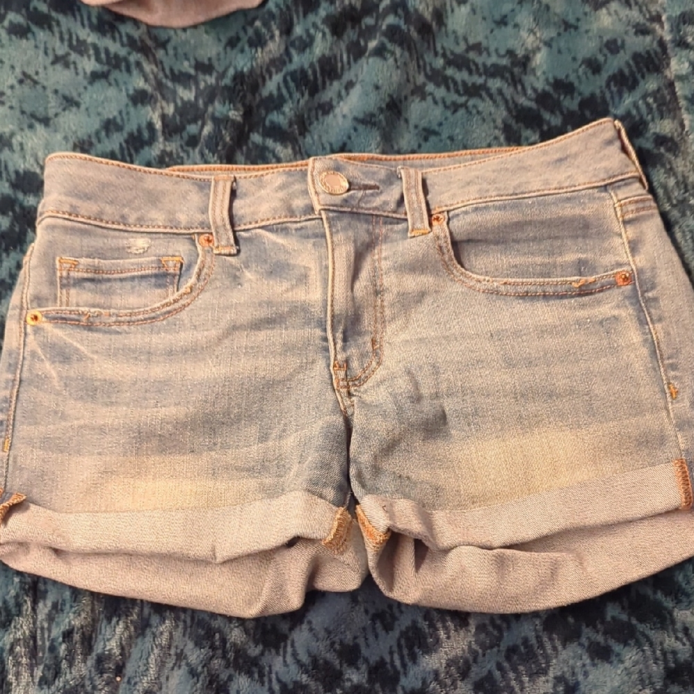 American Eagle Light Blue Jean Shorts